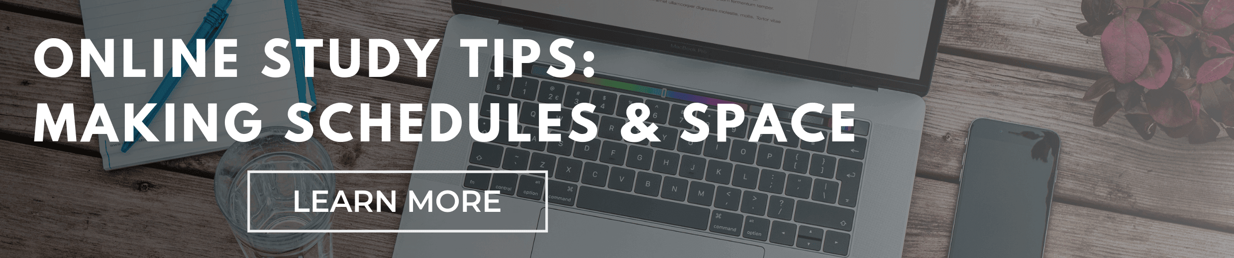 Online Study Tips: Making Schedules and Space